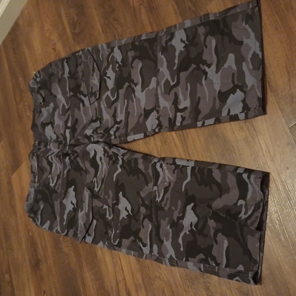 bigdude Other - Big Dude Grey Camo Cargo Straight Leg Cotton Pants A34
